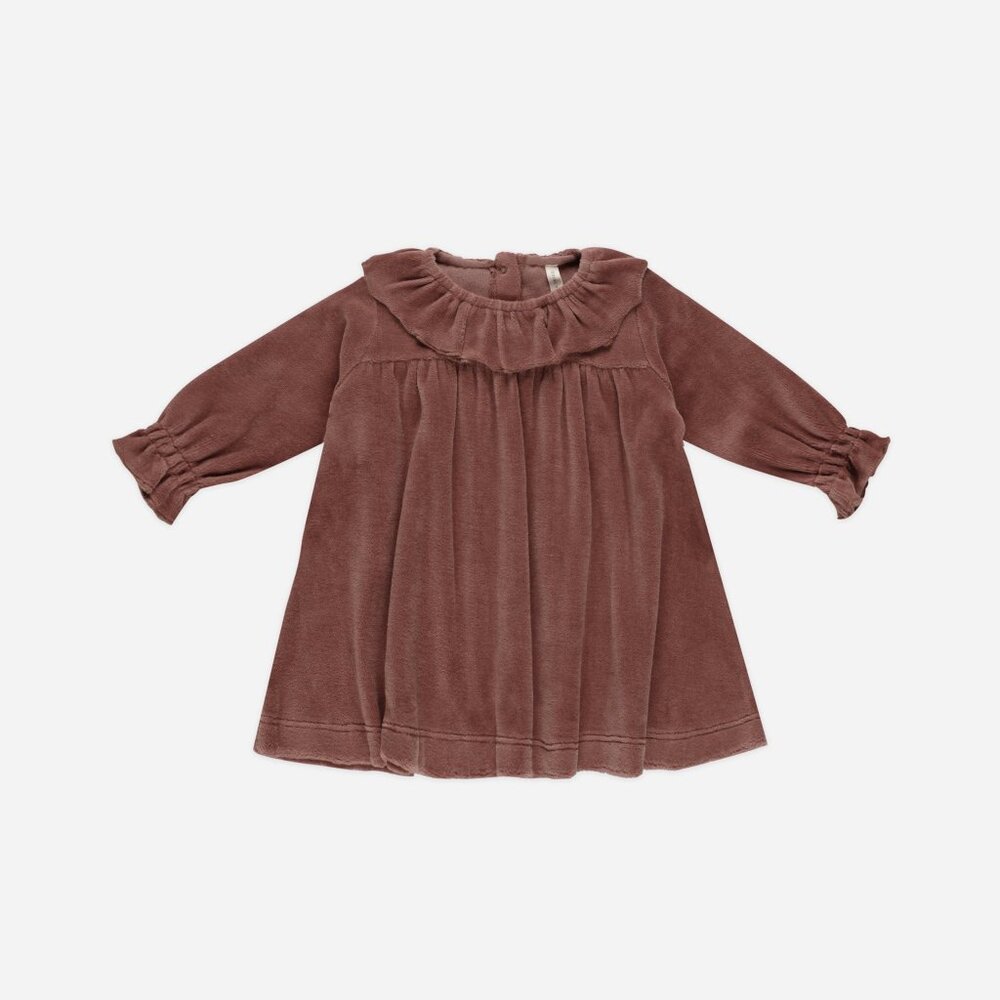 Quincy Mae Baby Velour Dress - 18-24 months
